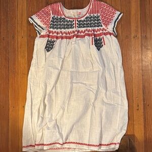 Pink Chicken embroidered dress